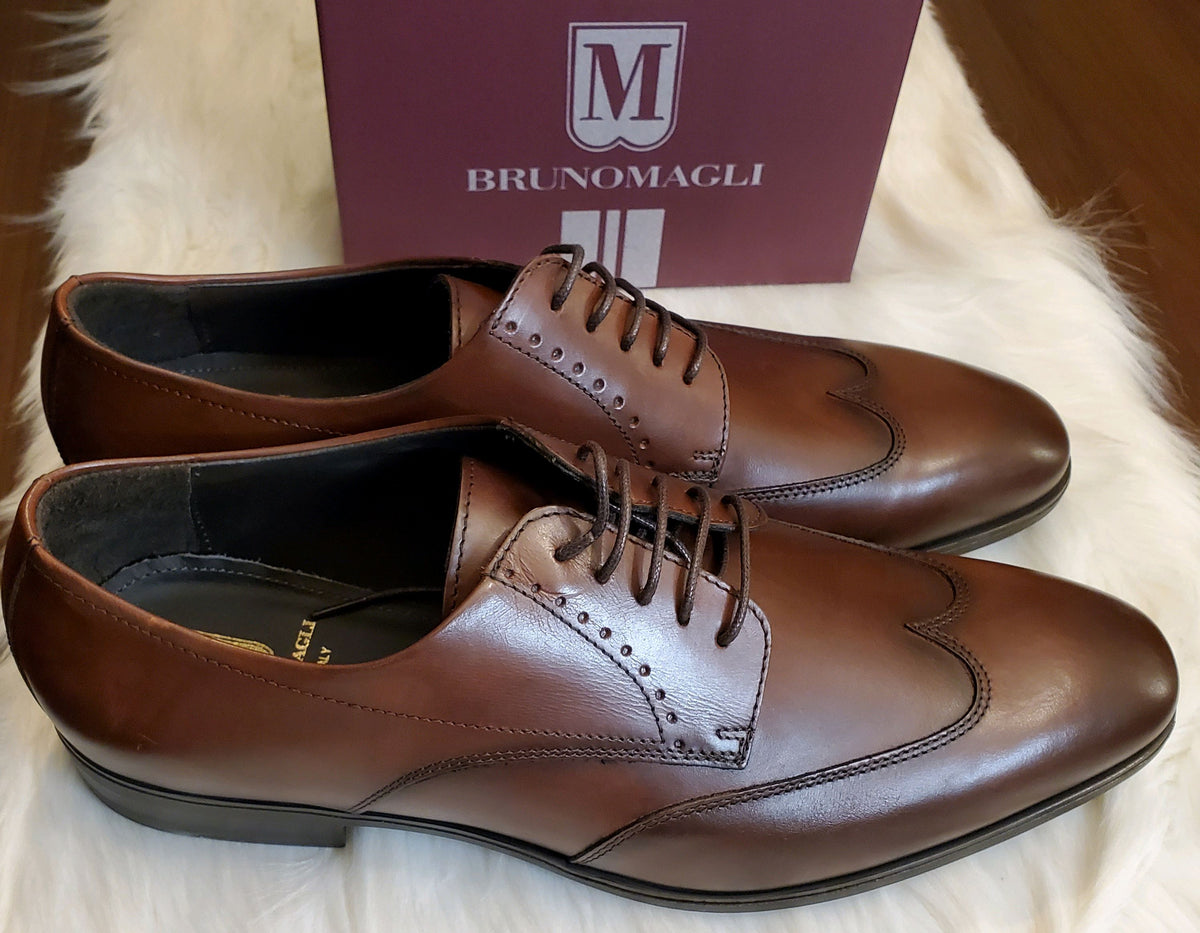 Shoes BRUNO MAGLI brown wingtip shoe SZ12 MistahDavis