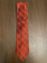 Load image into Gallery viewer, Robert Talbott red woven silk seven fold necktie
