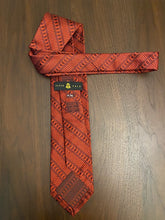 Load image into Gallery viewer, Robert Talbott red woven silk seven fold necktie
